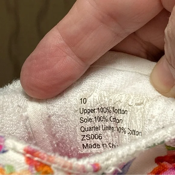 Blowfish Kid's Toddler 10 Classic Canvas White Pink Purple Floral Lined Shoes - Picture 13 of 14